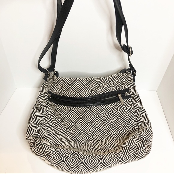 Thirty-One black white diamond shoulder bag - Picture 2 of 8